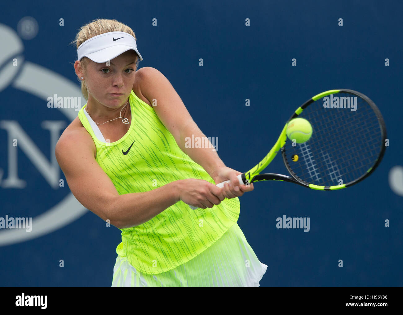 KATIE SWAN (GBR) en el US Open 2016 Campeonatos Junior de Niñas en Flushing Meadows, Nueva York, EE.UU. Foto de stock