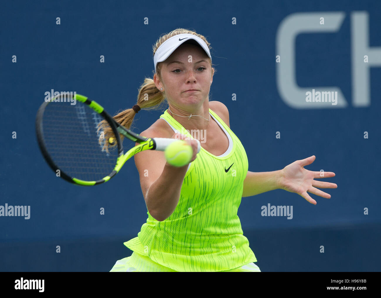 KATIE SWAN (GBR) en el US Open 2016 Campeonatos Junior de Niñas en Flushing Meadows, Nueva York, EE.UU. Foto de stock