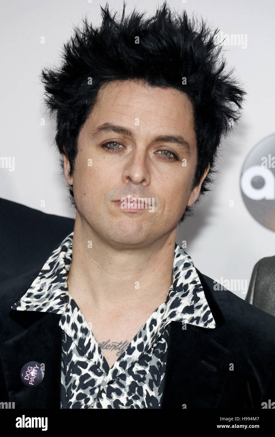 Billie Joe Armstrong de Green Day en el 2016 American Music Awards  celebrado en el teatro de Microsoft en Los Angeles, EE.UU. el 20 de  noviembre de 2016 Fotografía de stock - Alamy