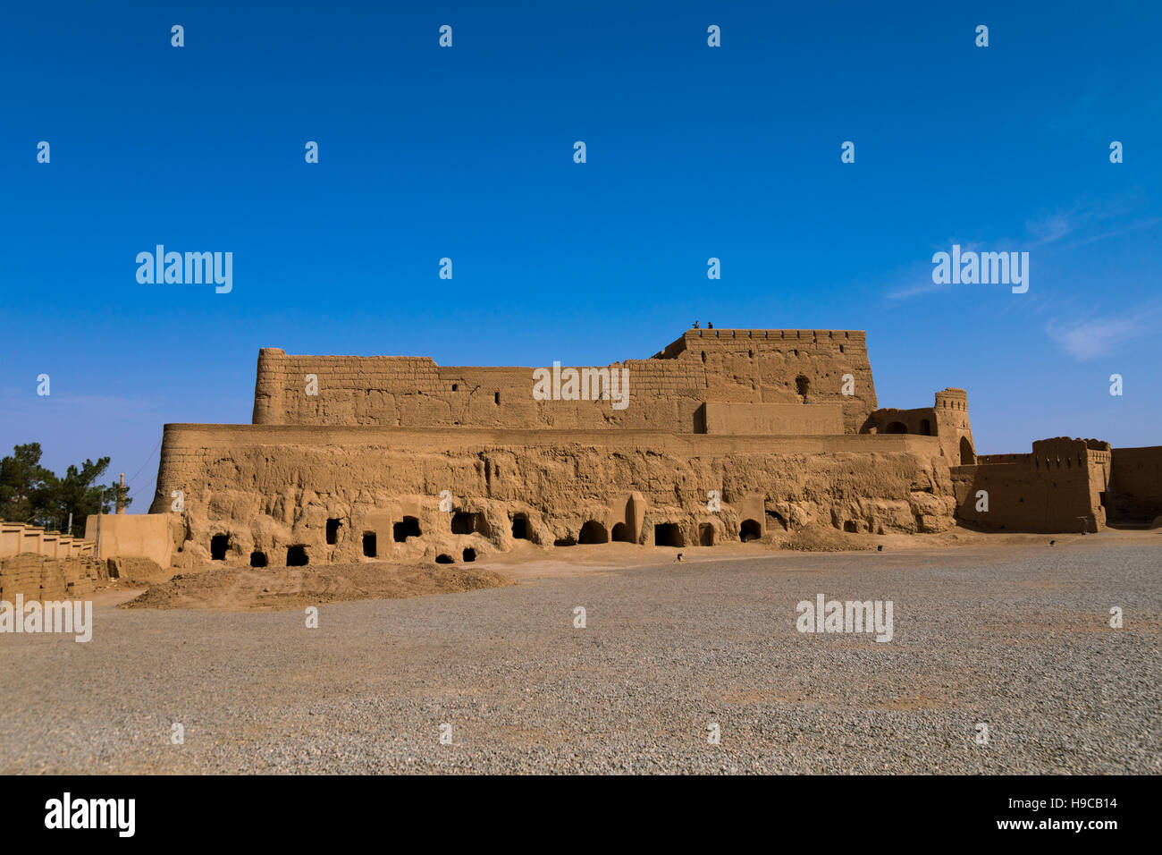 La narin Qala'eh ciudadela, provincia de Yazd, Meybod, Irán Foto de stock