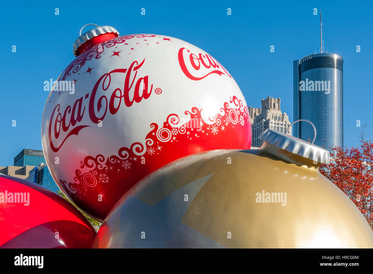 El Mundo de Coca-Cola Navidad esculturas en el centro de Atlanta, Georgia,  EUA Fotografía de stock - Alamy