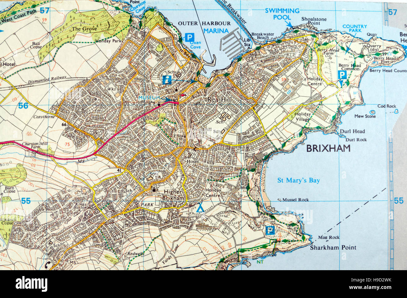 Mappa di brixham fotografías e imágenes de alta resolución Alamy