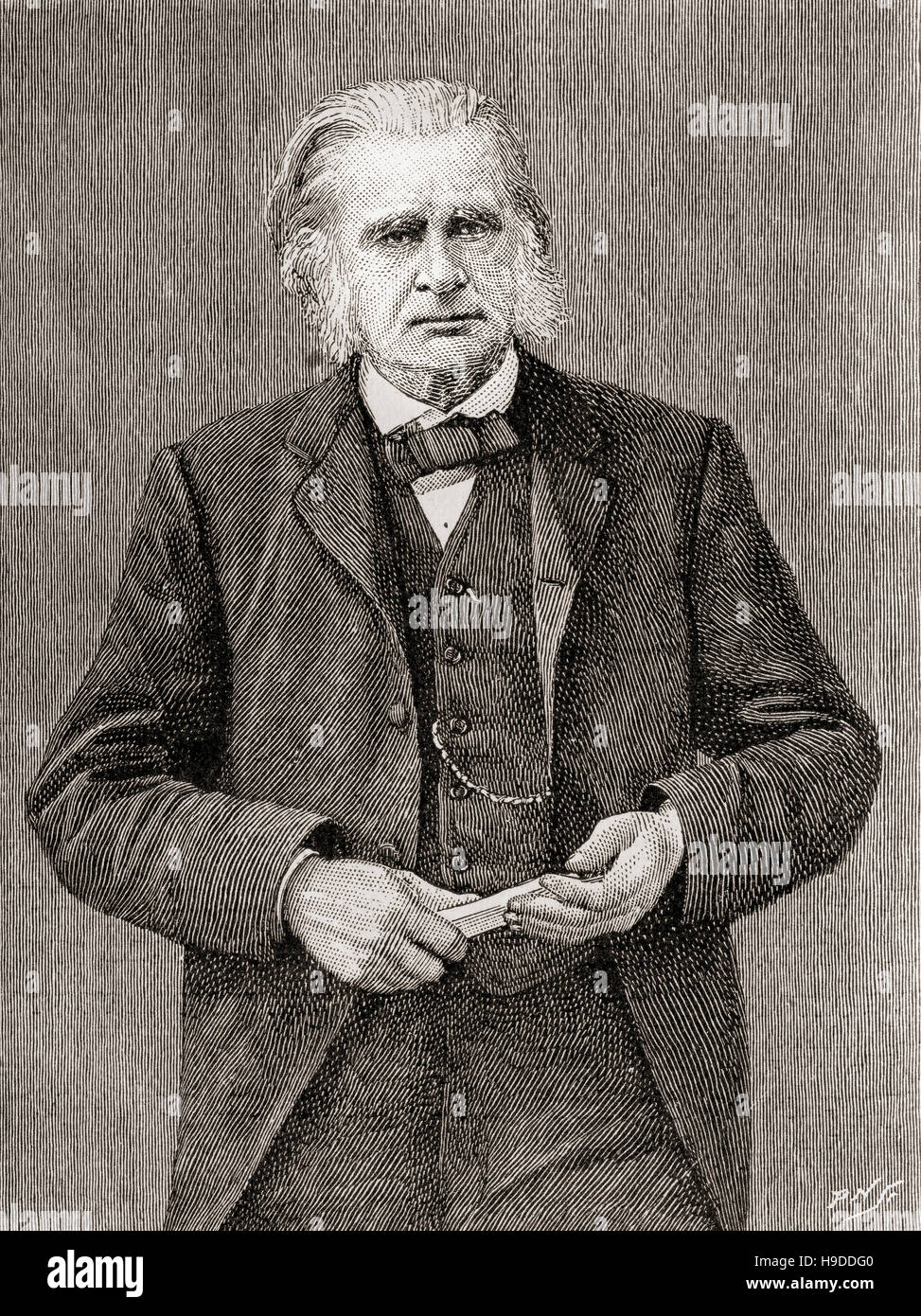 Thomas Henry Huxley, 1825 1895. Biólogo inglés. Visto aquí, de 64