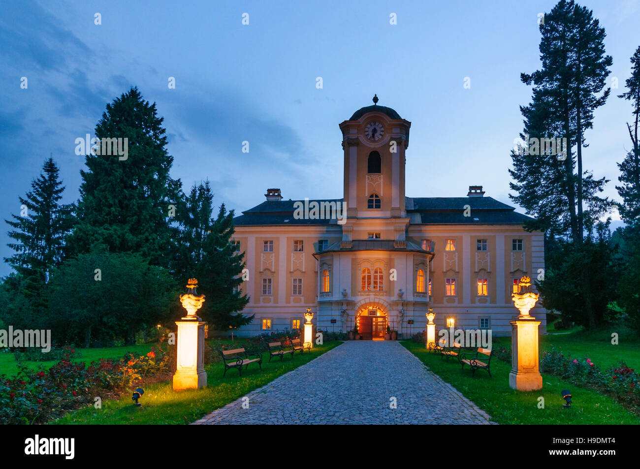 Zwettl: Schloss Rosenau Castillo, Waldviertel, Niederösterreich, Baja Austria, Austria Foto de stock