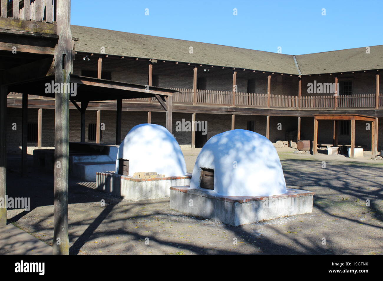 Hornos de colmena, Petaluma Adobe State Historic Park, California Foto de stock