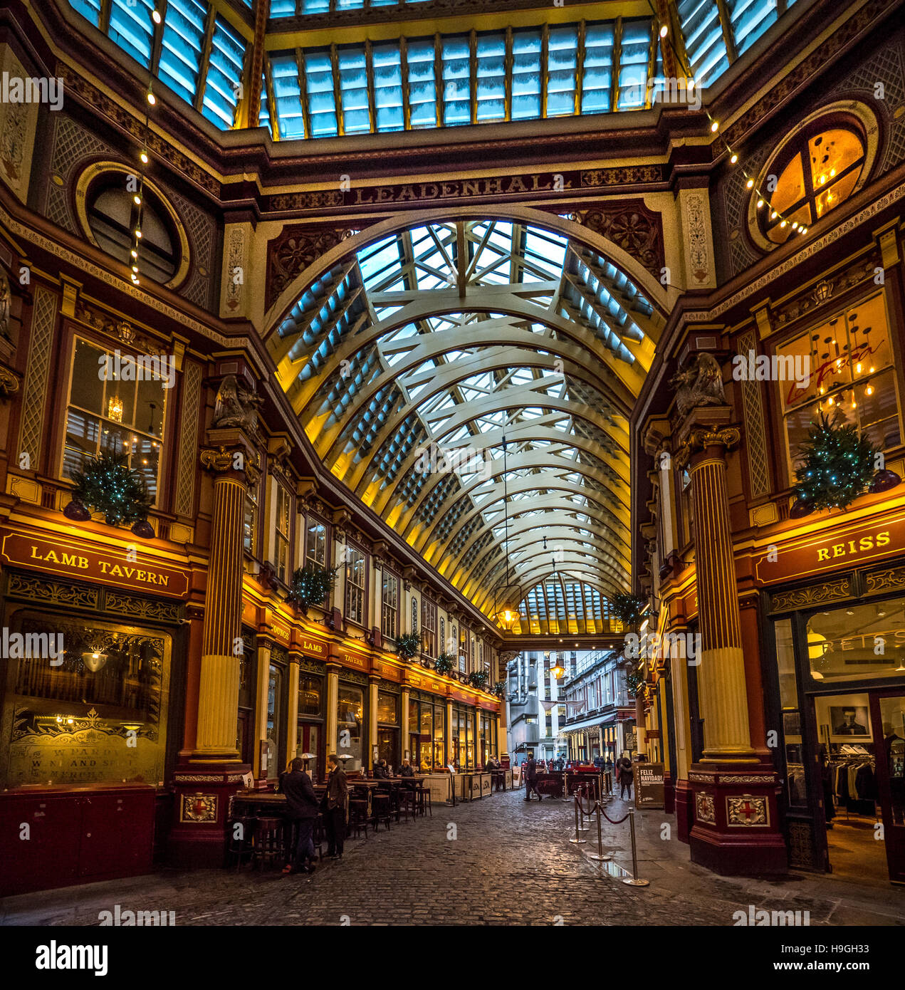 Leadenhall Market, Londres, Reino Unido. Foto de stock