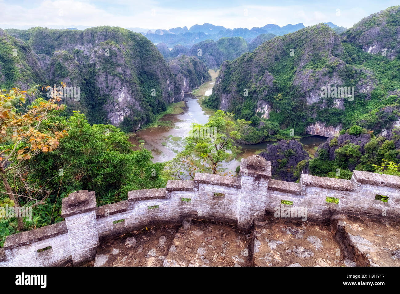 Cuelgue Mua, Tam Coc, Ninh Binh, Vietnam, Asia Foto de stock