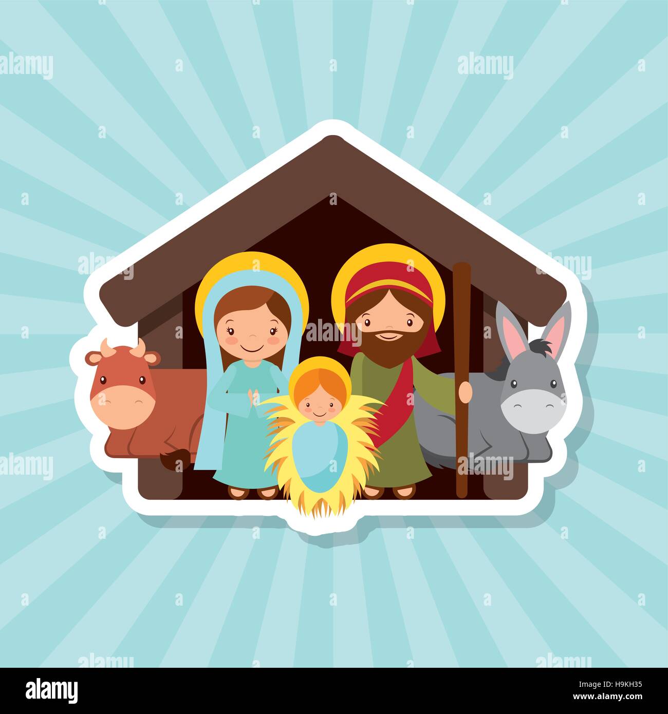 Caricatura de baby jesus mary joseph fotografías e imágenes de alta  resolución - Página 9 - Alamy