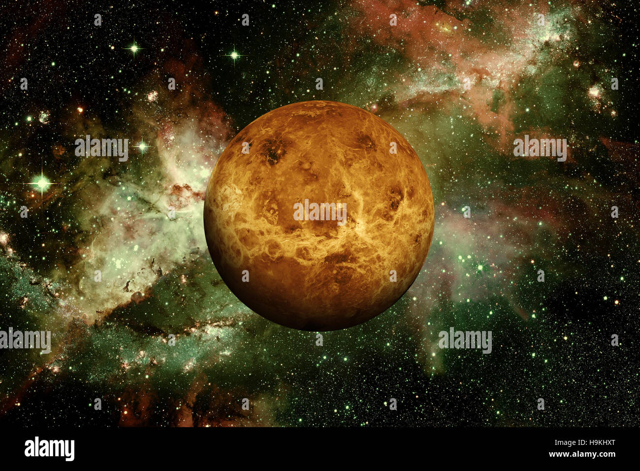 El planeta Venus. Los elementos de esta imagen proporcionada por la NASA. Foto de stock