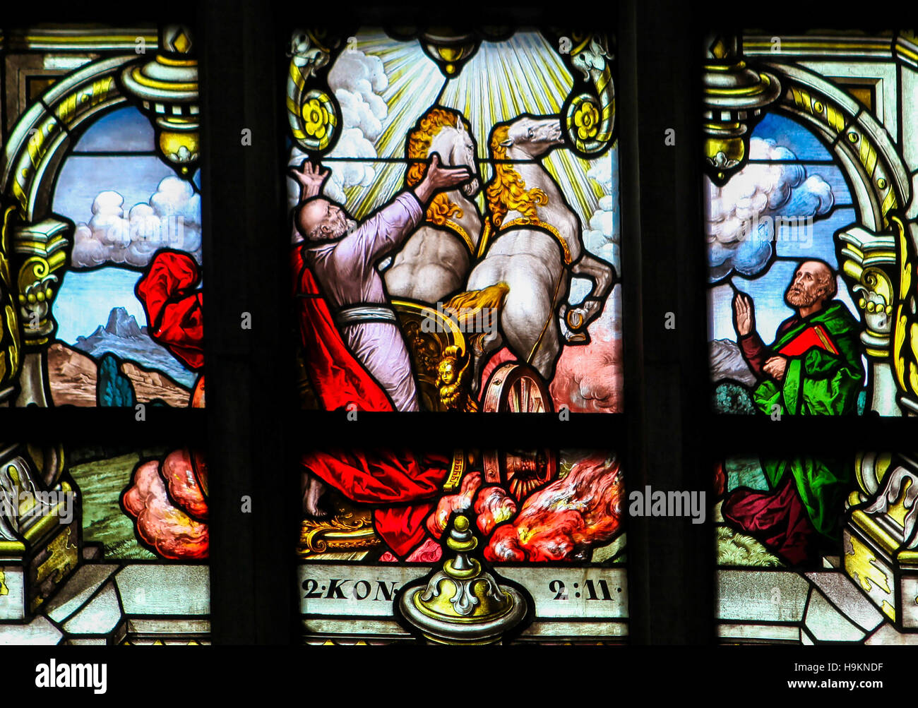 Profeta elías y el carro de fuego fotografías e imágenes de alta