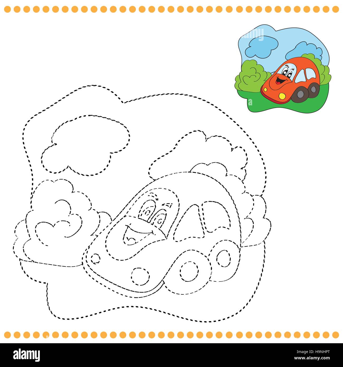 Unir los puntos de cars Fotos e Imágenes de stock - Alamy