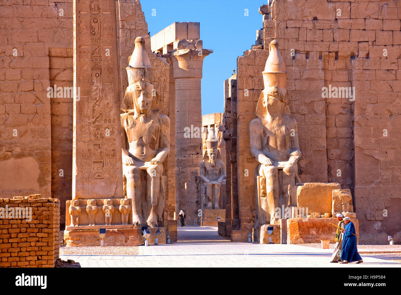El Templo de Luxor, Egipto Foto de stock