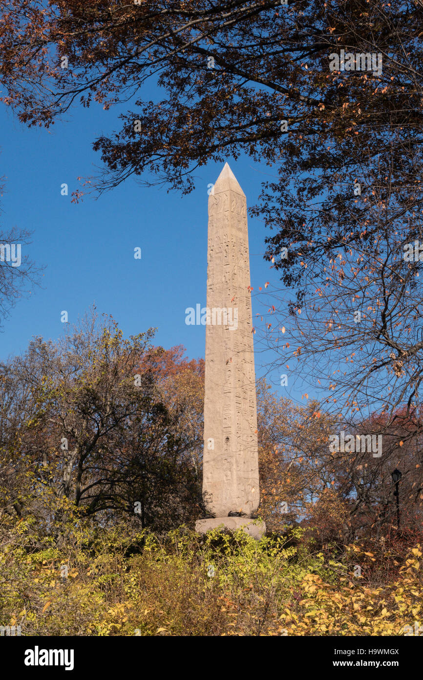 La Aguja de Cleopatra, el obelisco de Central Park, NYC Fotografía de stock  - Alamy