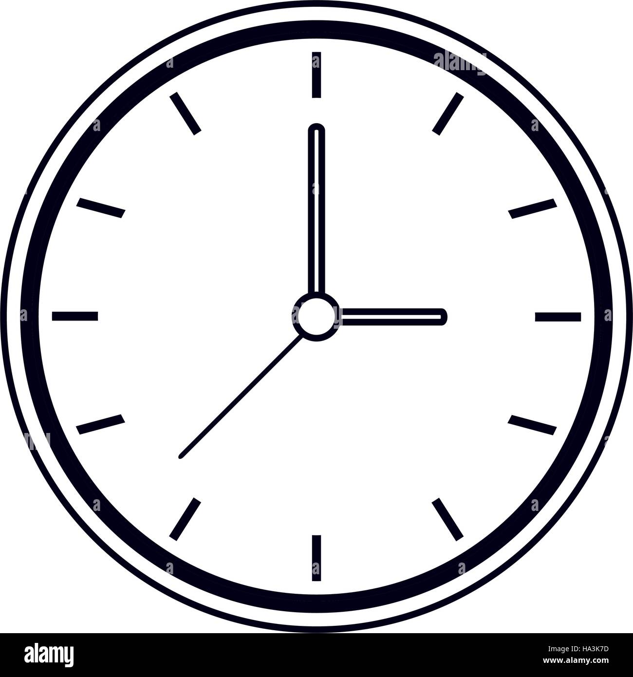 Pictograma Tiempo de reloj reloj icono de trabajo Imagen Vector de stock -  Alamy