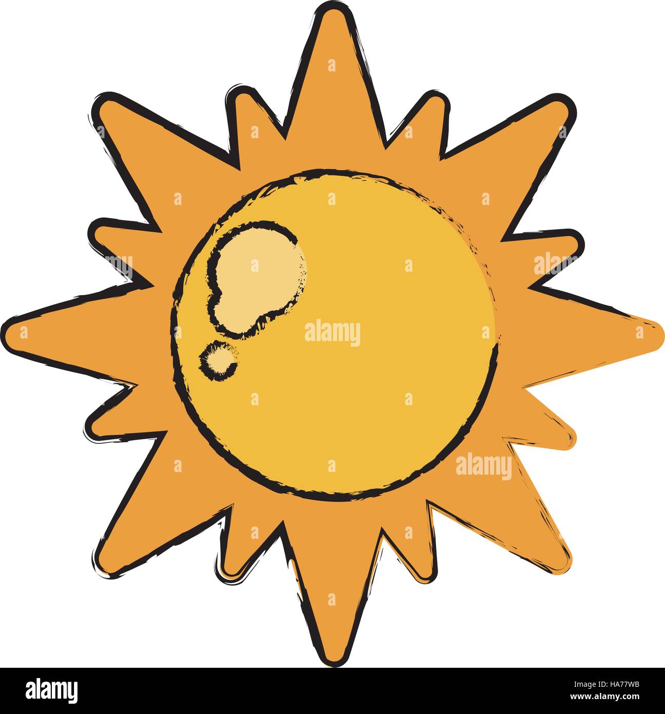 Dibuja la energía solar, símbolo natural design Imagen Vector de stock -  Alamy