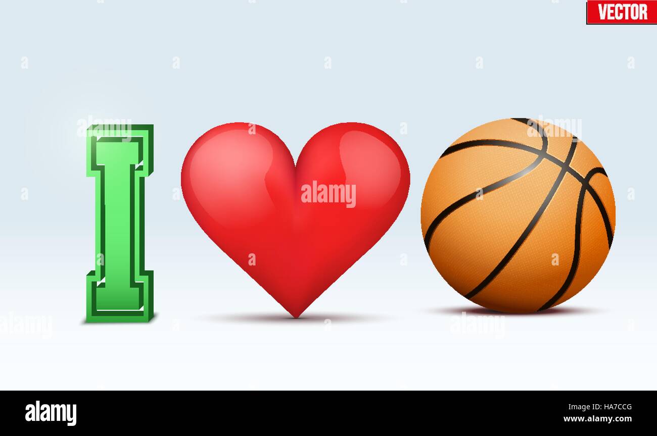 Amor baloncesto Imágenes vectoriales de stock - Alamy