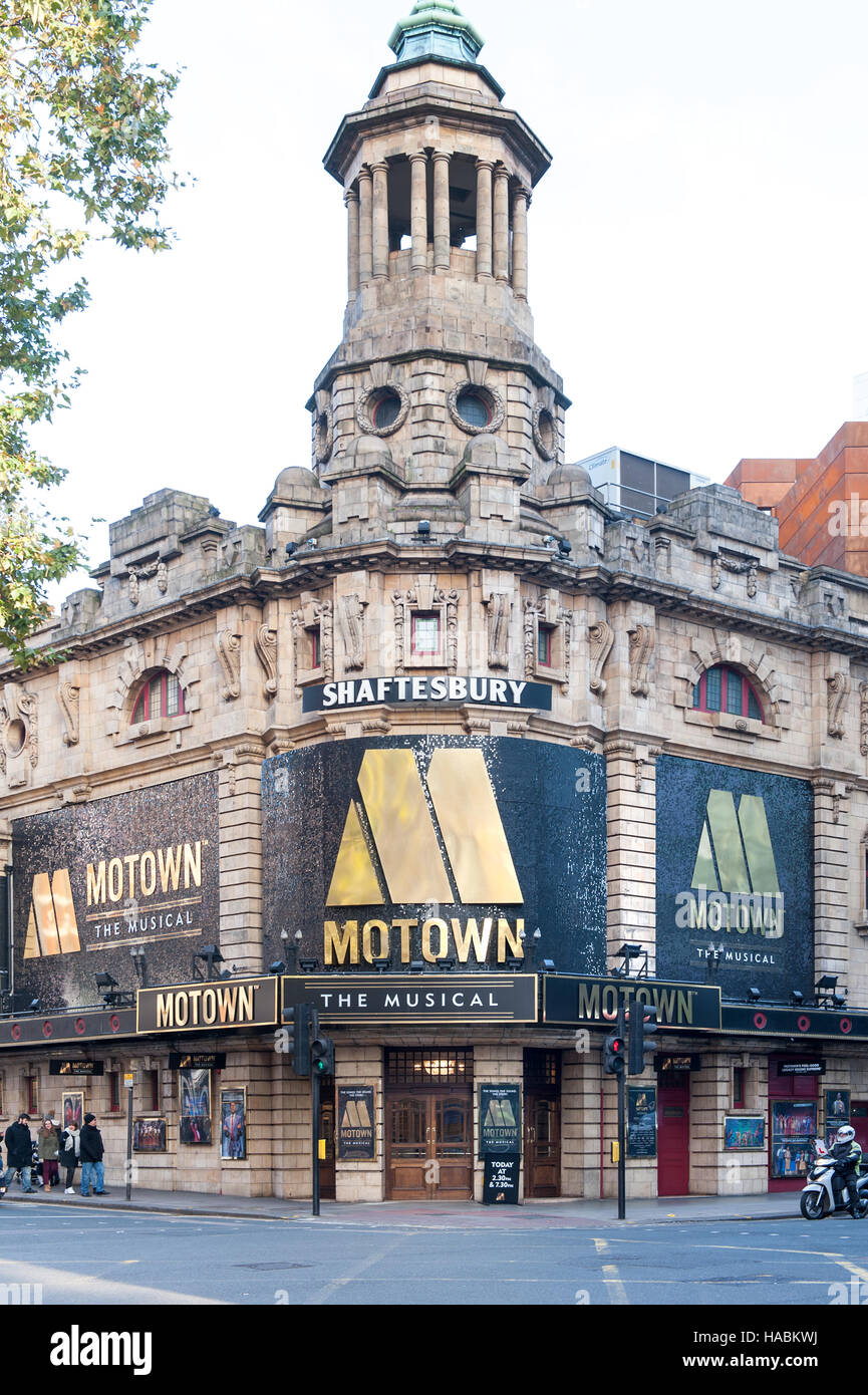 Shaftesbury Theatre de Londres motown musical Foto de stock
