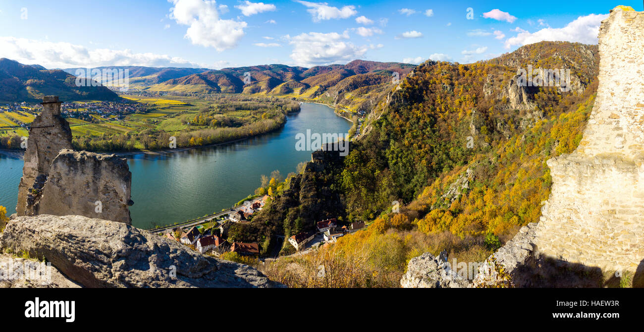 El río Danubio, Austria. Foto de stock