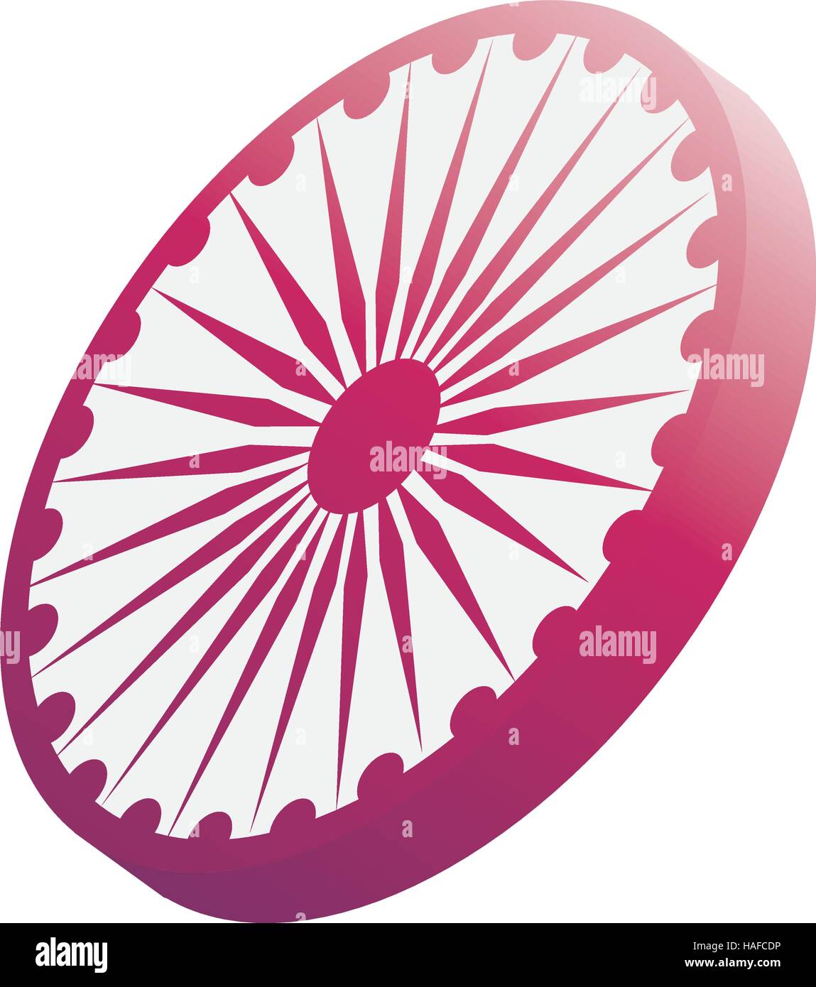 Ashoka Chakra símbolo Imagen Vector de stock Alamy