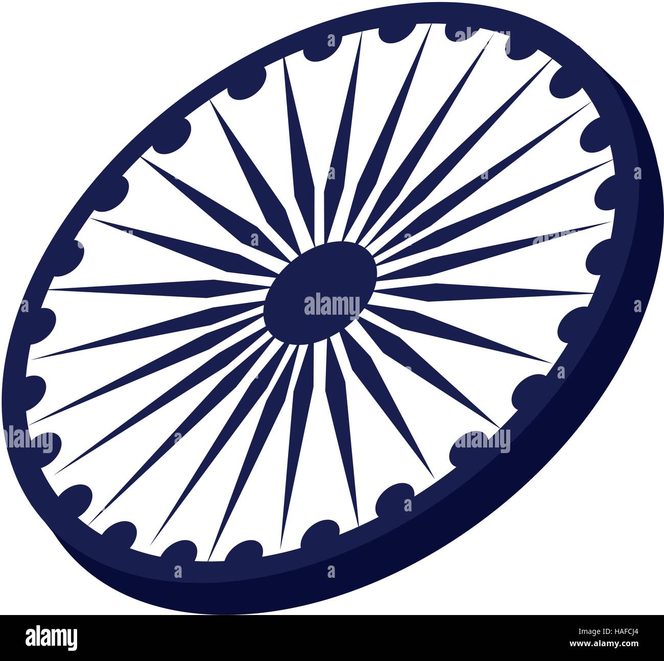 Ashoka Chakra símbolo Imagen Vector de stock Alamy