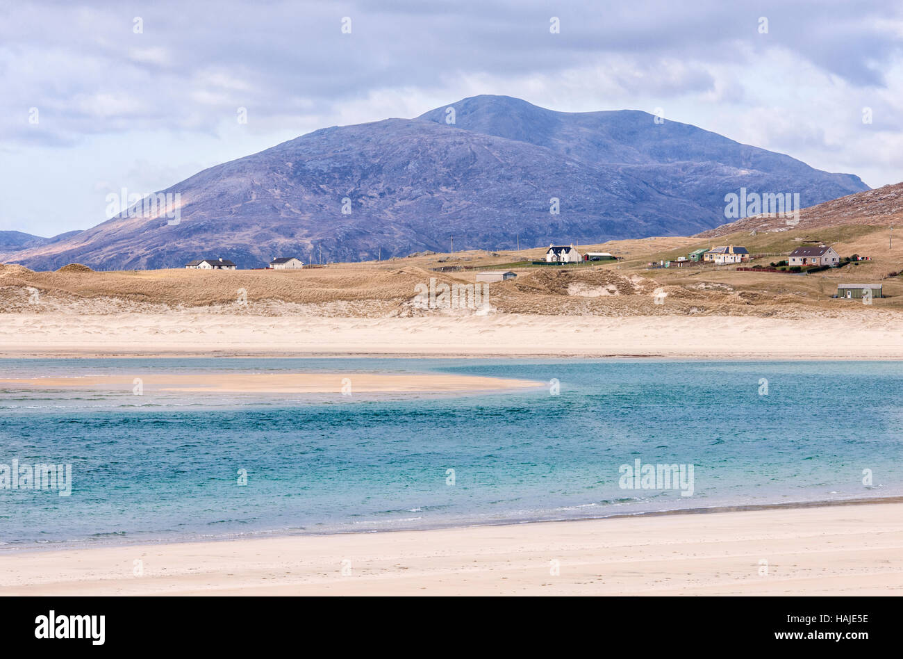 Playa Seilebost, Harris, Hébridas, Escocia Foto de stock