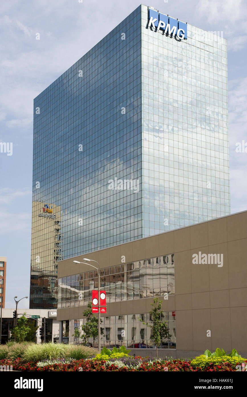 La empresa de contabilidad KPMG () edificio en el centro de St.Louis, Missouri, Estados Unidos. Foto de stock