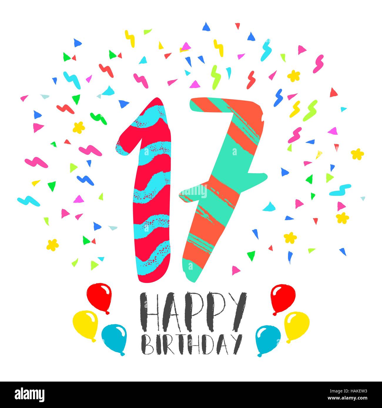Invitación de fiesta de cumpleaños de 1 año con globos tarjeta de  felicitación plantilla de celebración de 1er aniversario
