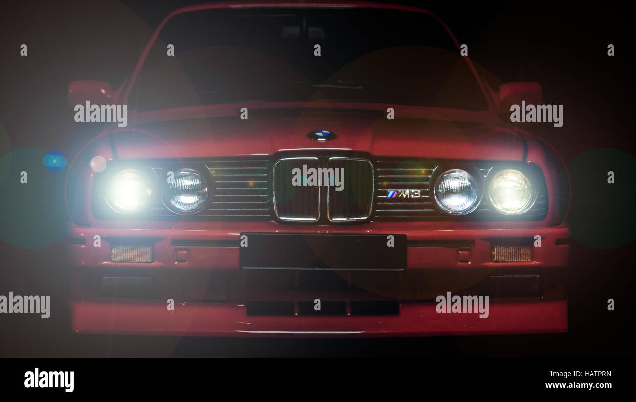 Camiseta BMW E30 M3 - luces principales + Luces de la cola