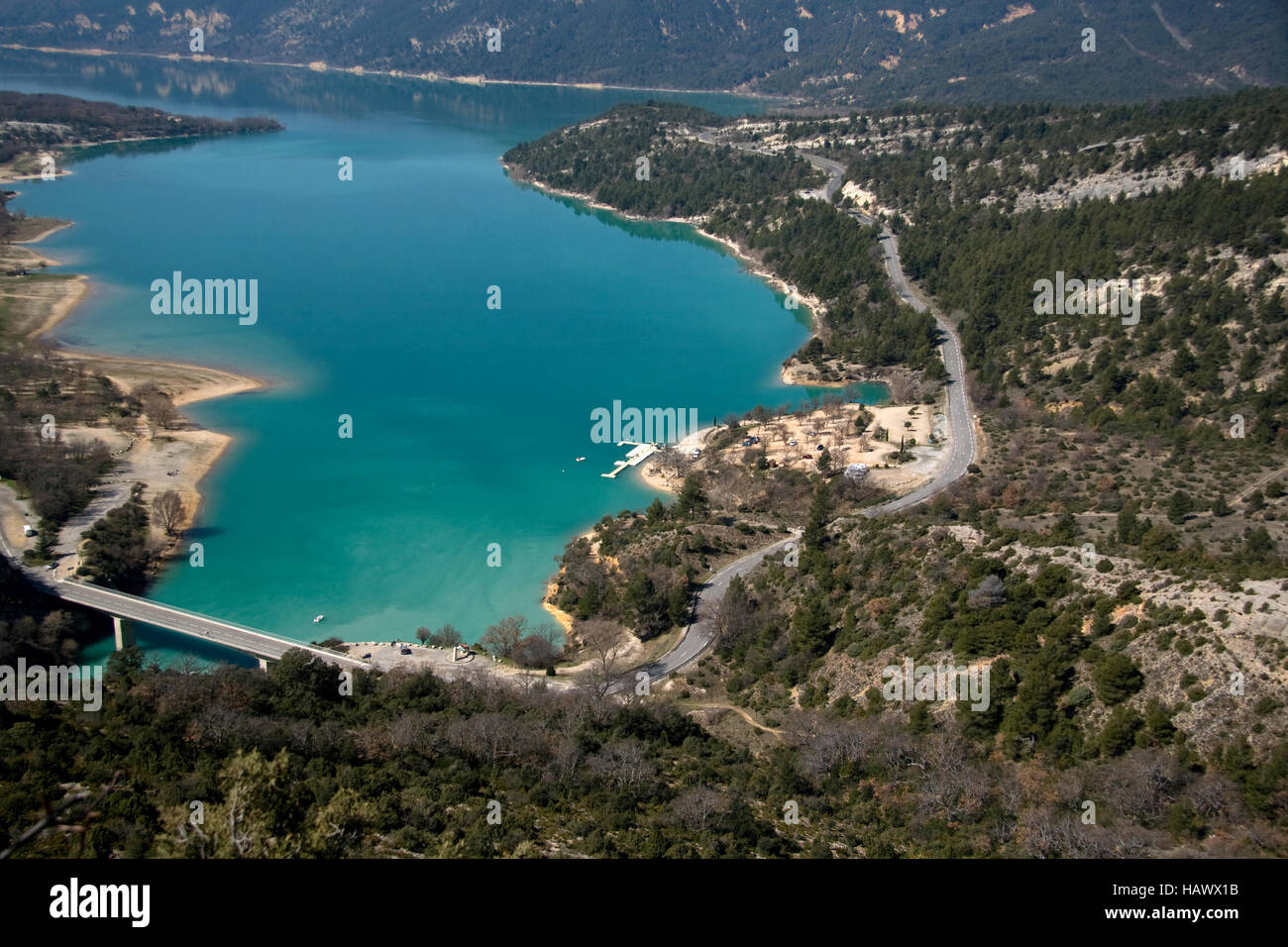Lac de Sainte Croix, Haute Provence, Francia Foto de stock