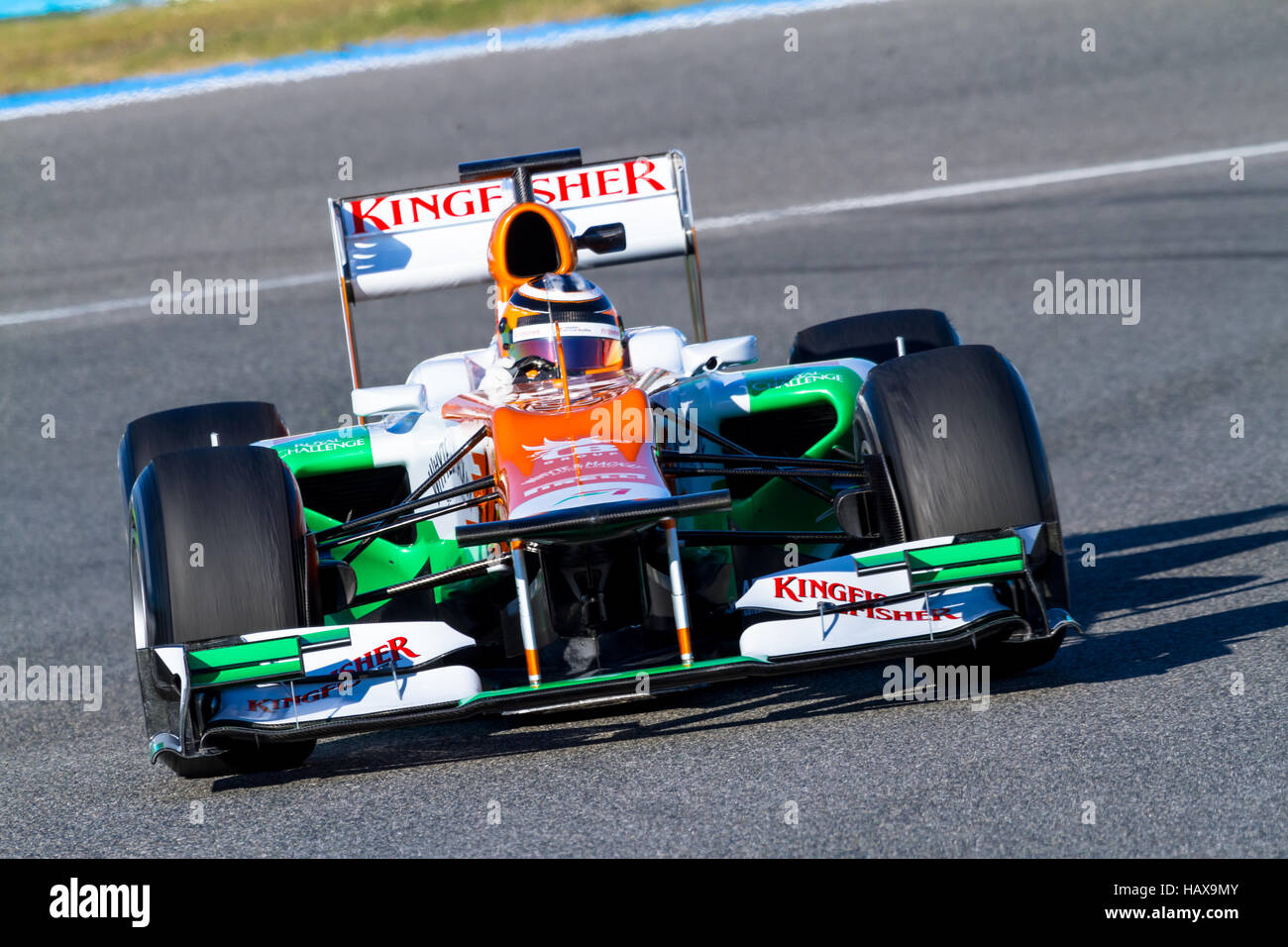 Equipo Force India F1, Nico Hülkenberg, 2012 Foto de stock