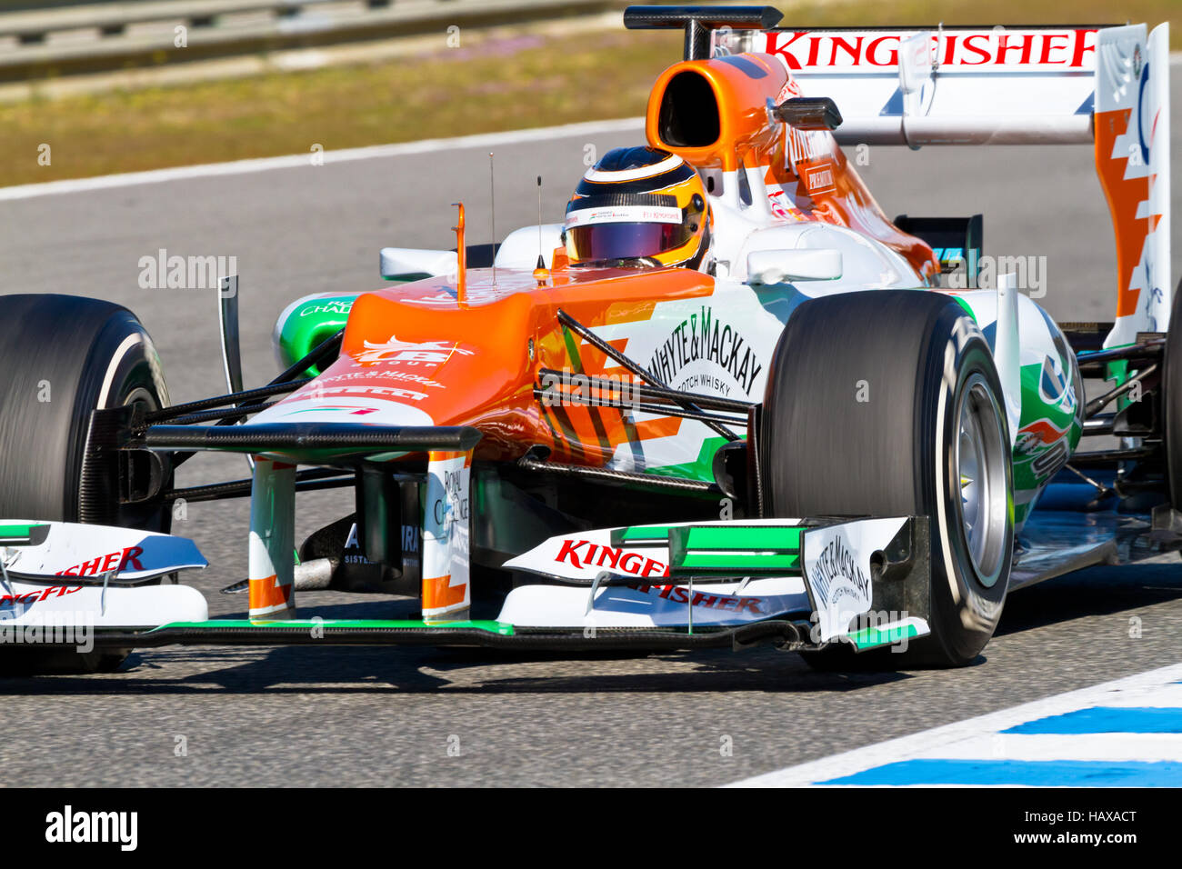Equipo Force India F1, Nico Hülkenberg, 2012 Foto de stock