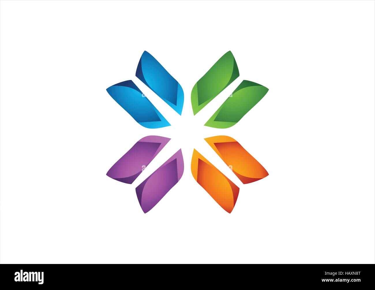 Logotipo de la chispa de luz abstracta icono,luz brillante colorido símbolo,elementos empresa concepto forma Símbolo de diseño vectorial Ilustración del Vector