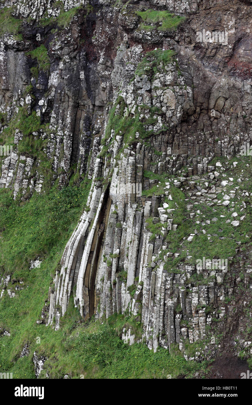 Columnas de basalto de Giant's Causeway, Ulster GB Foto de stock