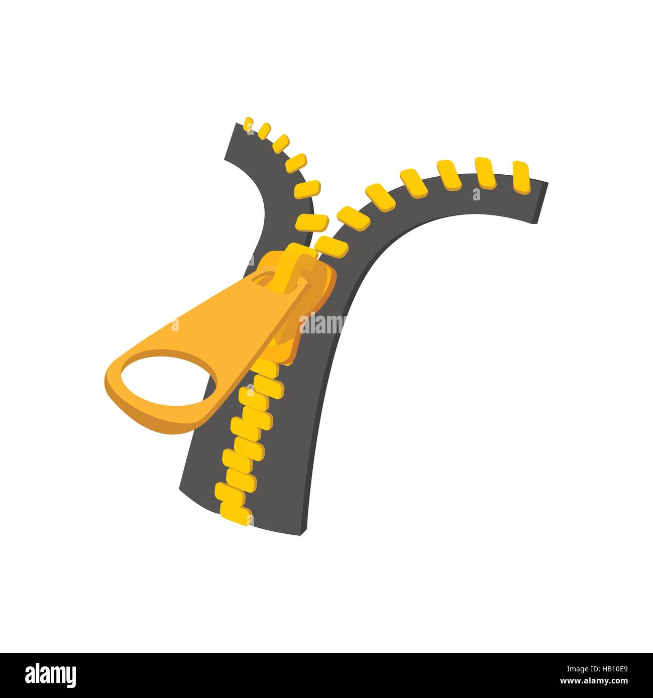 Zipper cartoon icono Imagen Vector de stock - Alamy