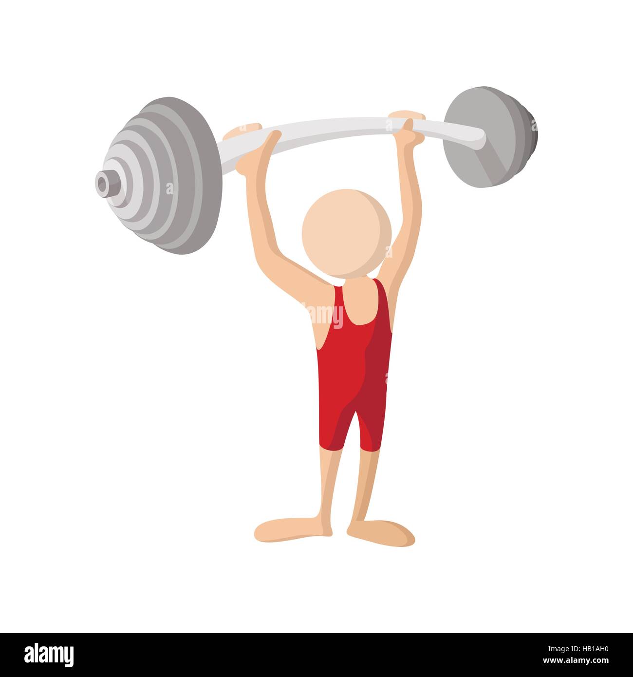 Icono De Dibujos Animados De Halterofilia Imagen Vector De Stock Alamy