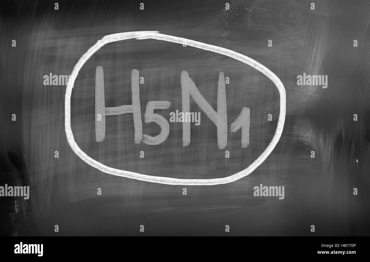 Concepto de H5N1 Foto de stock