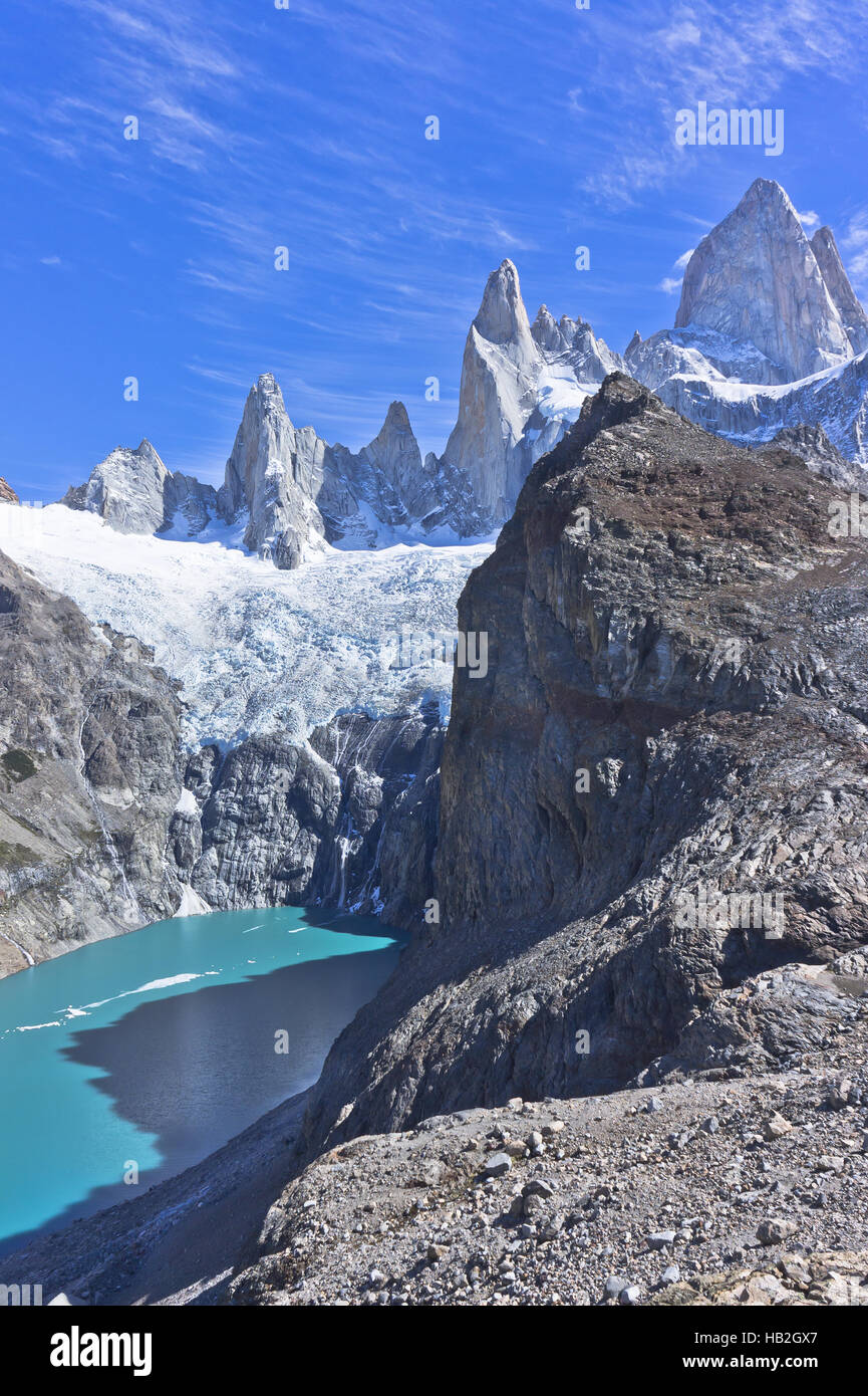 Patagonia, Monte Fitz Roy Foto de stock