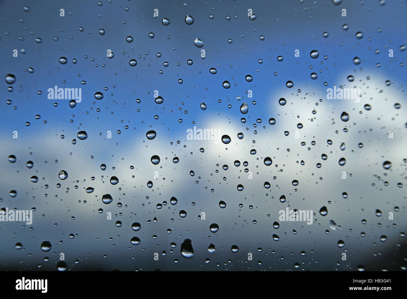 Gotas de lluvia Foto de stock