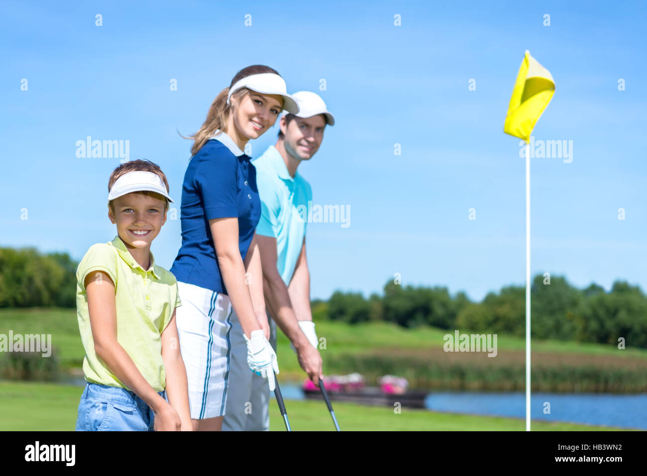 Golfistas Foto de stock