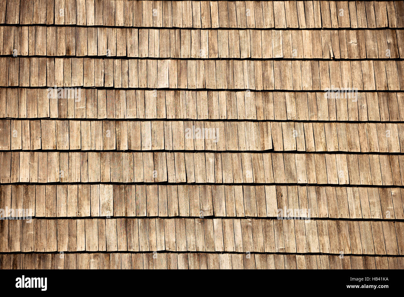 Antiguo techo de madera vista Patrón Foto de stock