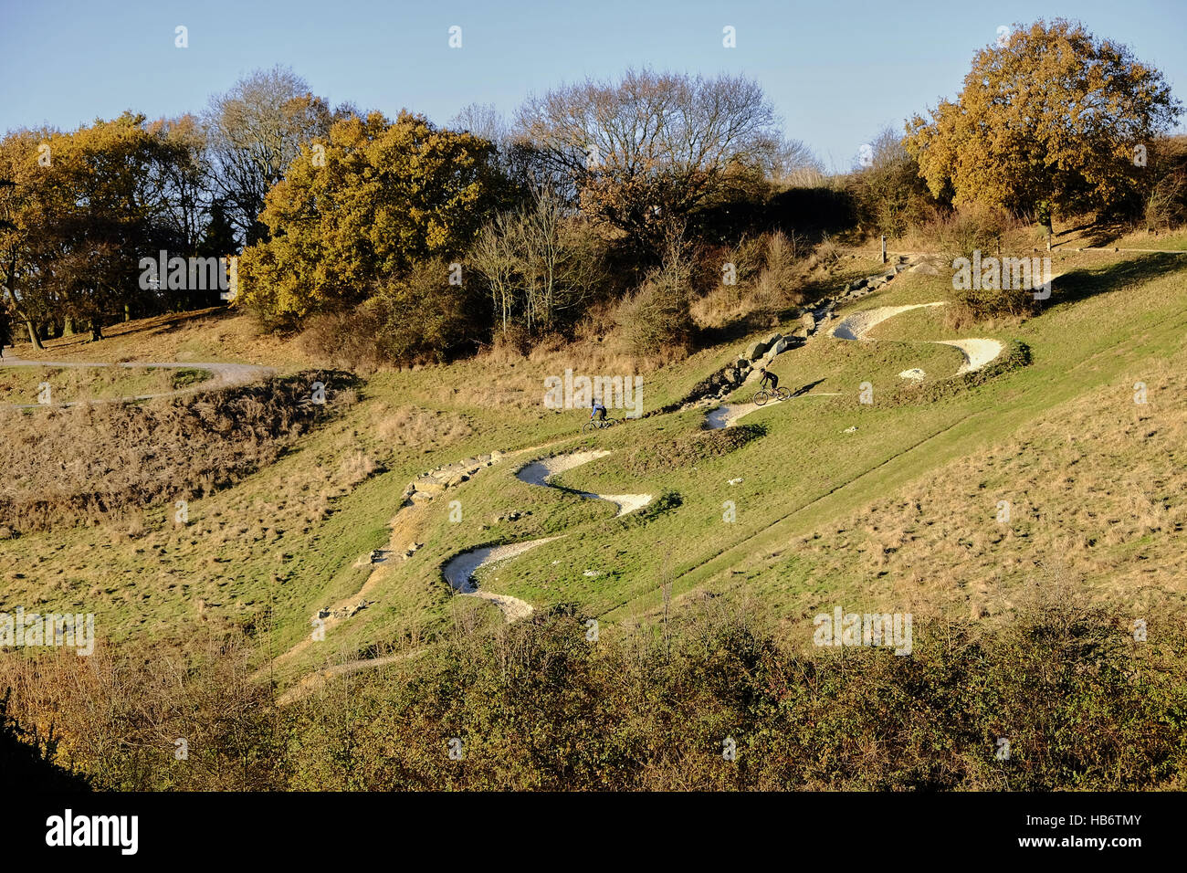 Bike Park olímpico Hadleigh Foto de stock