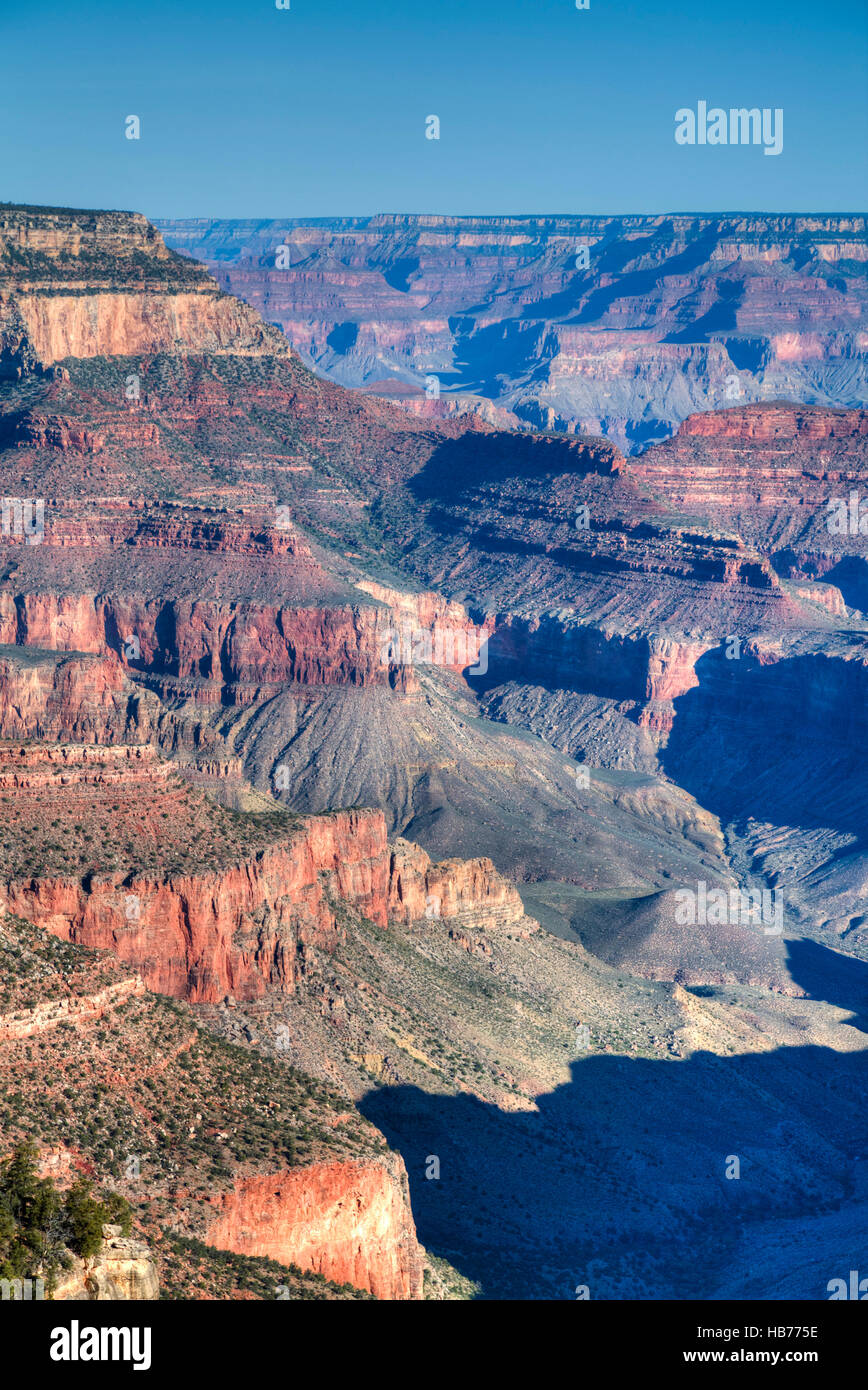 South Rim, Grand Canyon National Park, Sitio del Patrimonio Mundial de la UNESCO, Arizona, EE.UU. Foto de stock