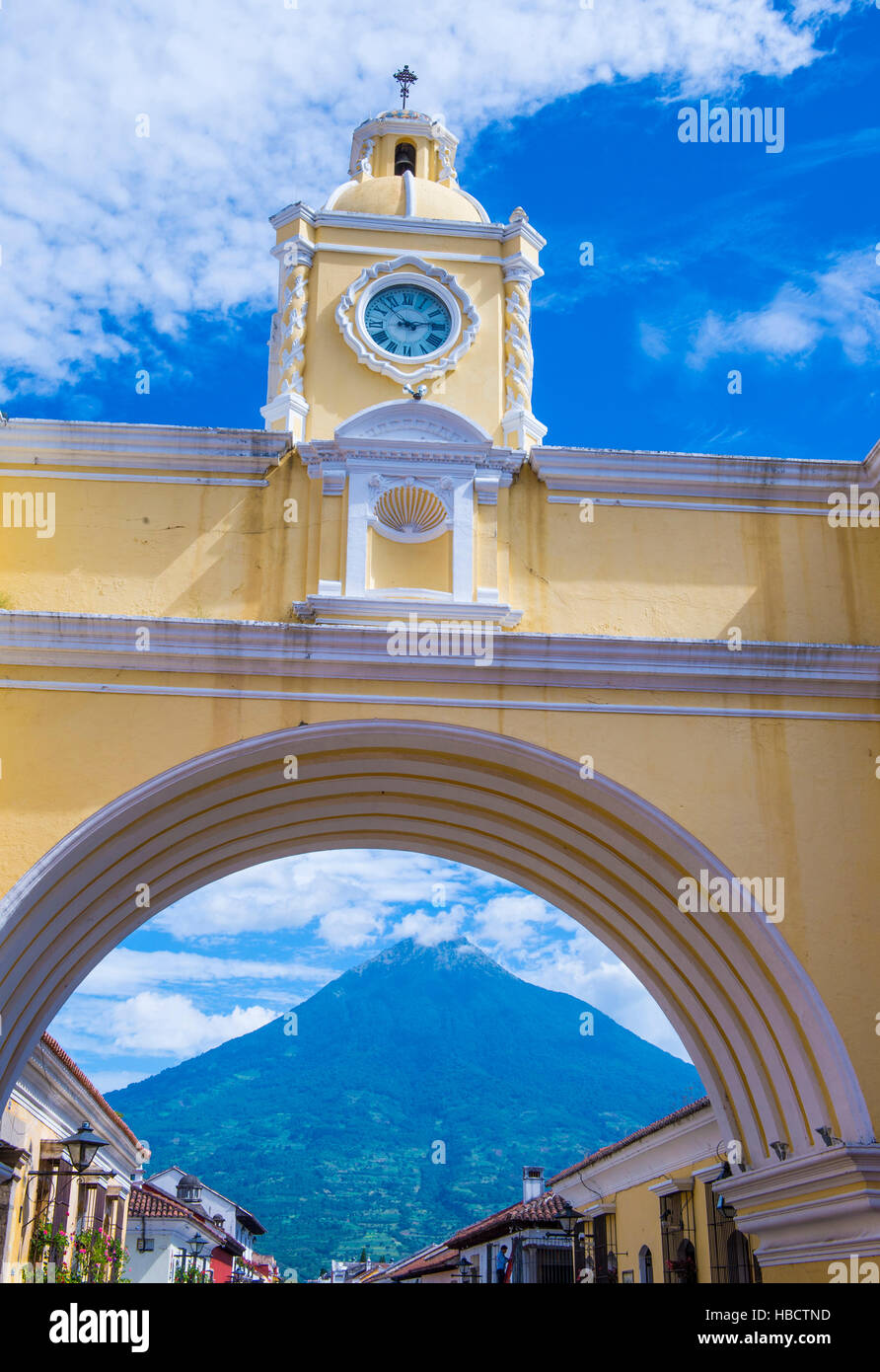 El Arco de Santa Catalina en Antigua Guatemala. La histórica ciudad