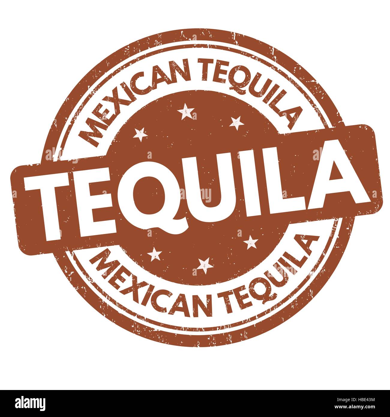 Signo tequila o sello Ilustración del Vector