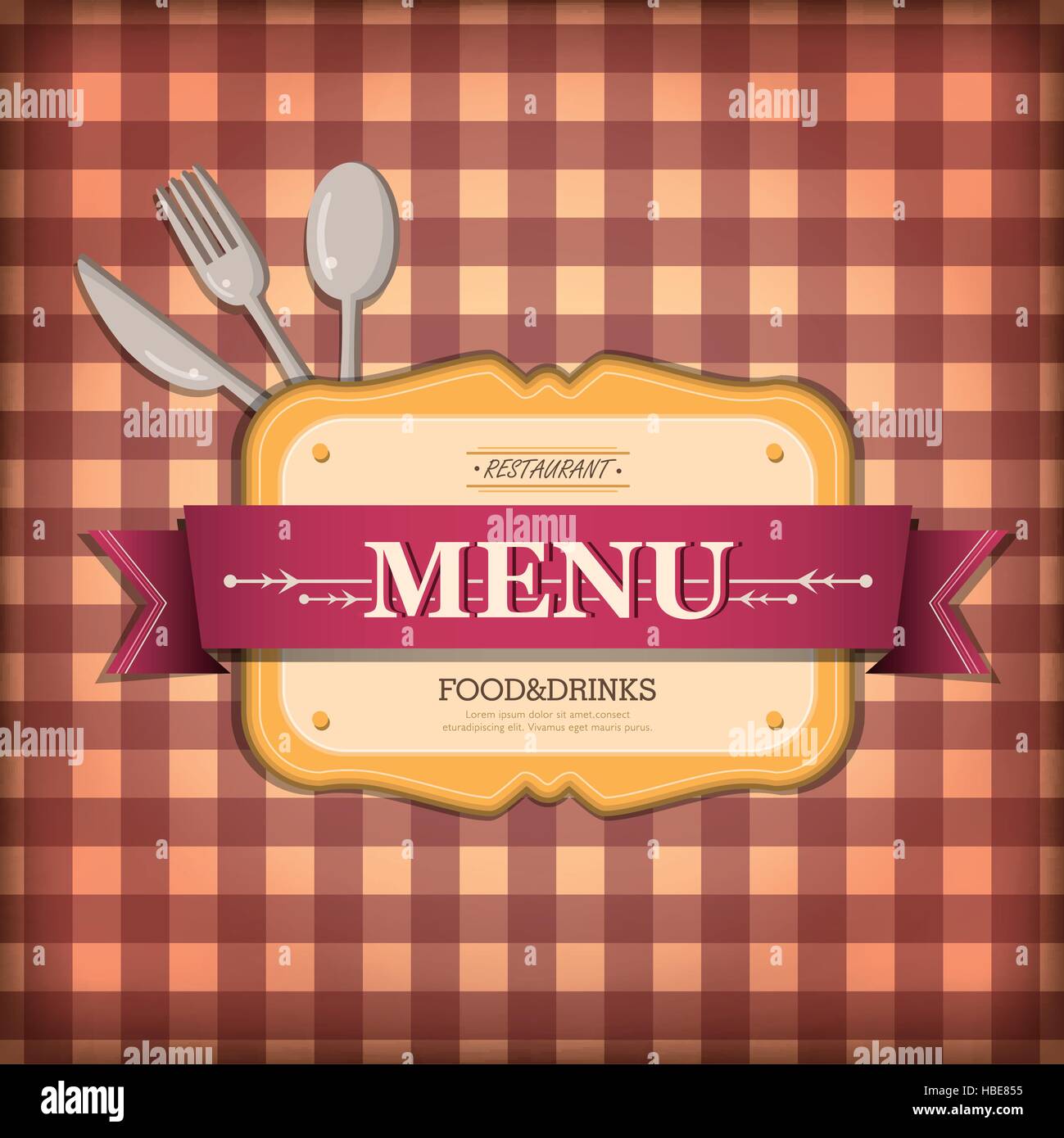 El menú del restaurante del vector plantilla diseño de portada de folleto  Imagen Vector de stock - Alamy