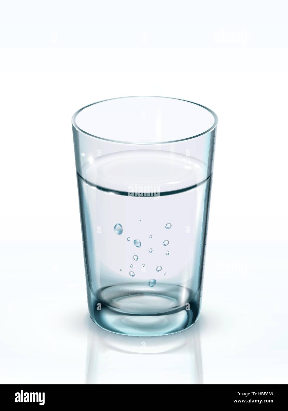 Chaqueta Mata declaración Un vaso de agua limpia. Ilustración 3D Imagen Vector de stock - Alamy