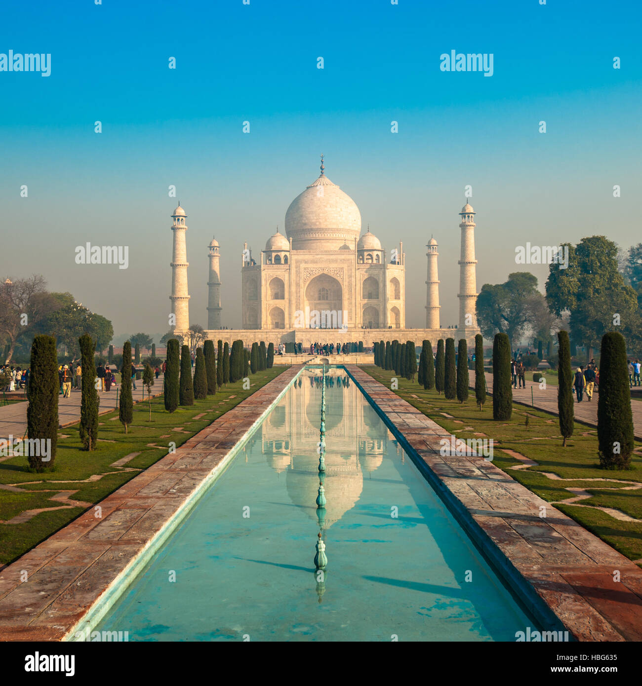 Taj Mahal, Agra, India Foto de stock