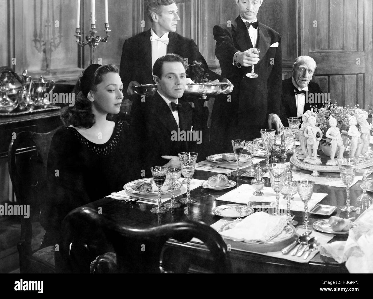 Y entonces no había ninguno, desde la izquierda Junio Duprez, Louis Hayward, Richard Haydn