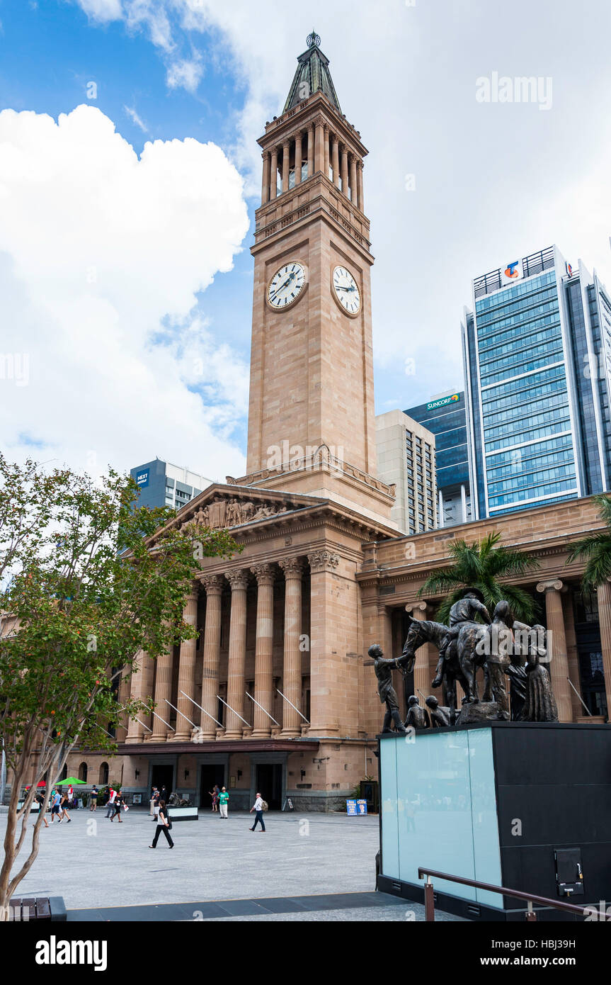 Brisbane City Hall y King Square, de la ciudad de Brisbane
