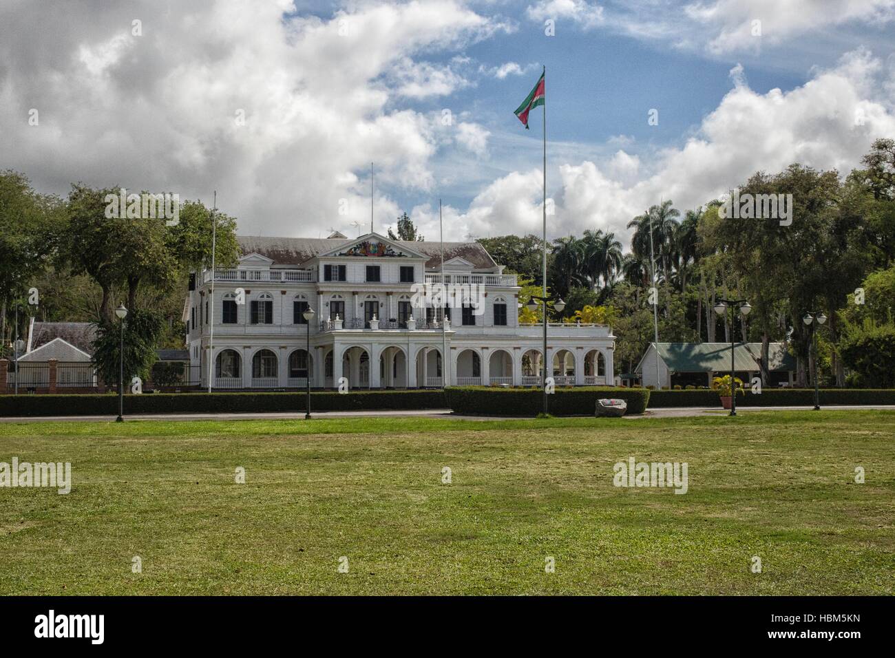 Palacio Presidencial en Paramaribo Foto de stock
